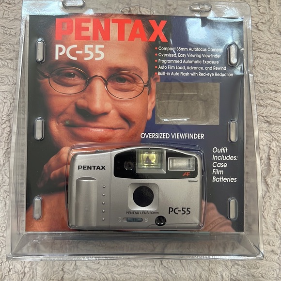 Pentax PC-55 35mm Film Camera 30mm Fixed Lens auto Rewind, New condition - Picture 3 of 12